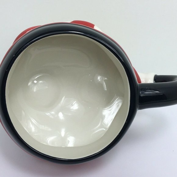 Disney Parks 3D Minnie Mouse Coffee Mug Cup Figural Polka Dot Skirt Legs Feet - Picture 6 of 12